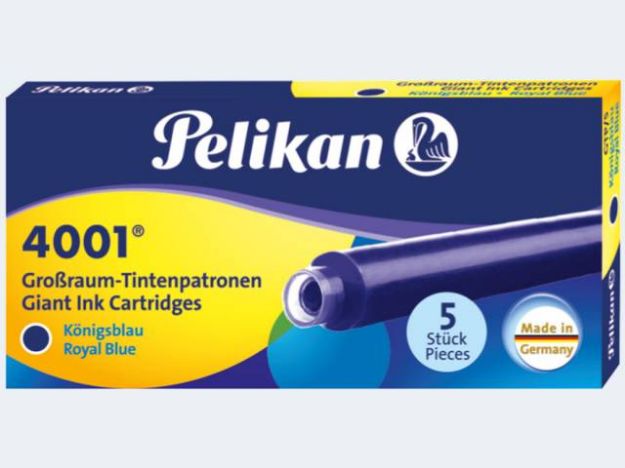 Bild von Tintenpatronen GTP/5 lang 5St königsblau - Eine Verkaufseinheit = 50 Stück - 310748