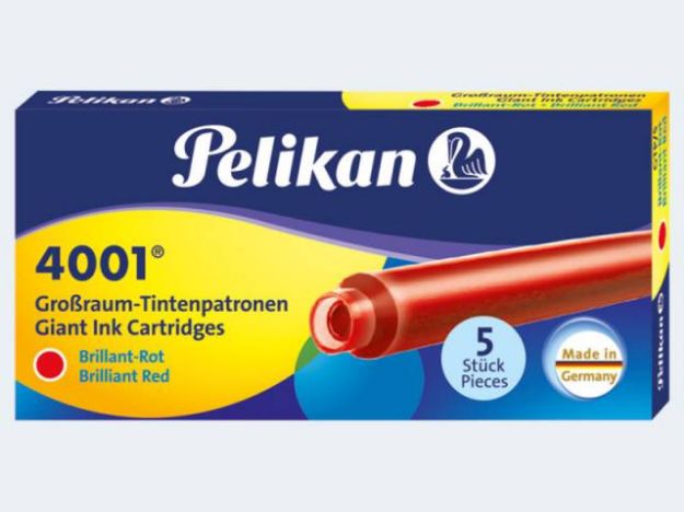 Bild von Tintenpatronen GTP/5 lang 5St rot - Eine Verkaufseinheit = 10 Stück - 310623