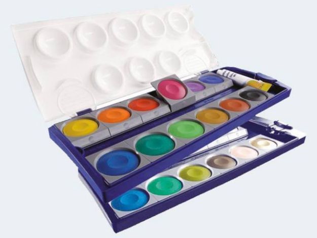 Bild von Deckfarbkasten Pelikan 24 Fbn/Deckweiss 735K/24 - 720631