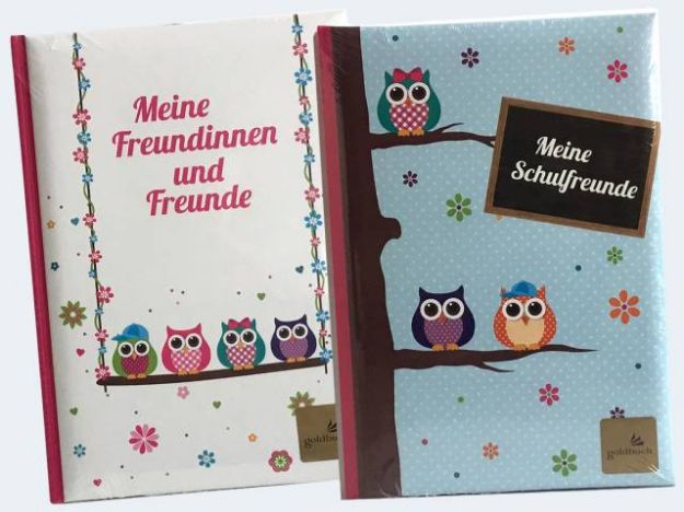 Bild von Freundebuch Eulen - Ein Stück wird nach dem Zufallsprinzip zugesendet! - 43043
