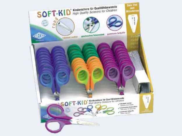 Bild von Bastelschere Soft-Kid 11,5cm rund - Eine Verkaufseinheit = 30 Stück - 73930