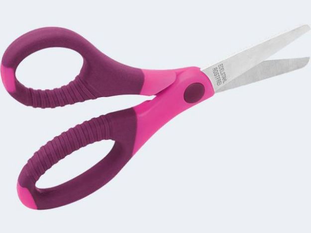 Bild von Bastelschere Gripy 13cm rund sort i Displ - Eine Verkaufseinheit = 30 Stück - 77157