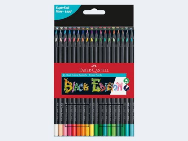 Bild von 36 Farbstifte Black Edition im Kartonetui - 116436