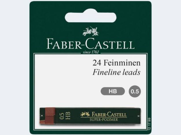 Bild von Feinmine Super Polymer 0,5mm HB 2x12St TK-Minen - Eine Verkaufseinheit = 10 Stück - 121799