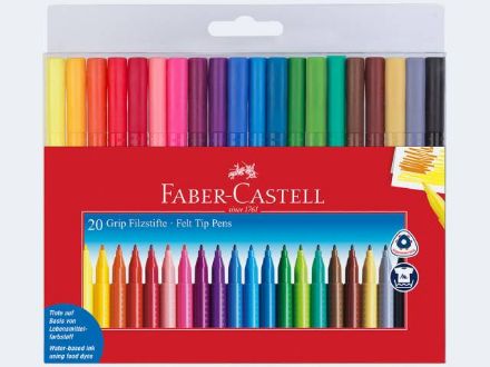 Zeige Details für 20 Filzstifte Colour Grip im Etui - 155320 Bild von 20 Filzstifte Colour Grip im Etui - 155320