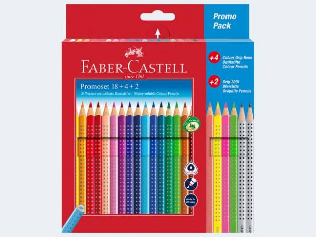 Bild von Promo-Etui Colour Grip 18Buntstifte,4Neon,2 Bleist - 201540