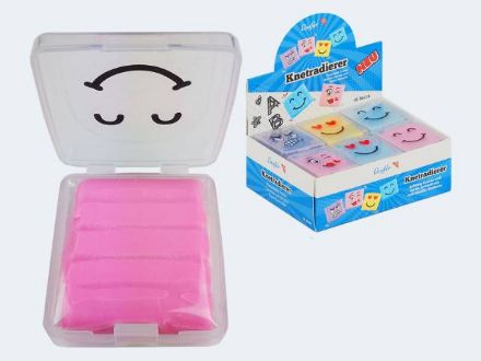 Zeige Details für Smiley Knetradierer - Eine Verkaufseinheit = 18 Stück - 12427 Bild von Smiley Knetradierer - Eine Verkaufseinheit = 18 Stück - 12427