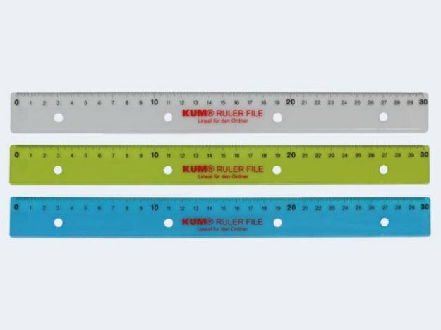 Bild von Lineal 30cm abheftbar - Eine Verkaufseinheit = 20 Stück - 2082029