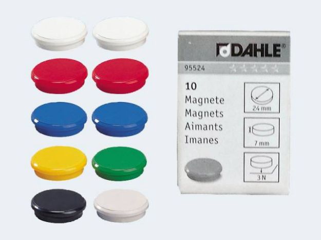 Bild von Haftmagnete 24mm 0,3KP Haftkraft - Eine Verkaufseinheit = 10 Stück - 00.00.95524
