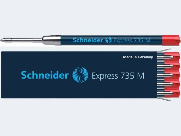 Bild von Kugelschreiber-Mine M rot Exress 735 - Eine Verkaufseinheit = 10 Stück - 7362