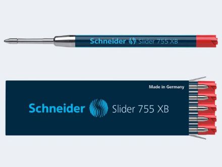 Zeige Details für Kugelschreiber-Mine rot 755 XB SLIDER - Eine Verkaufseinheit = 10 Stück - 175502 Bild von Kugelschreiber-Mine rot 755 XB SLIDER - Eine Verkaufseinheit = 10 Stück - 175502