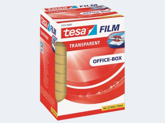 Bild von Tesa Film 66m/15mm transparent Office-Box - Eine Verkaufseinheit = 10 Stück - 57372-2-0