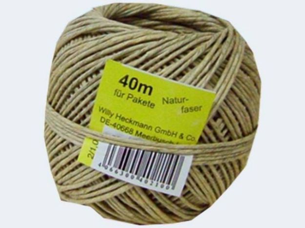 Bild von Bindfaden 40m 2/1,0 mittel-stark Naturfaser - Eine Verkaufseinheit = 10 Stück - 212021