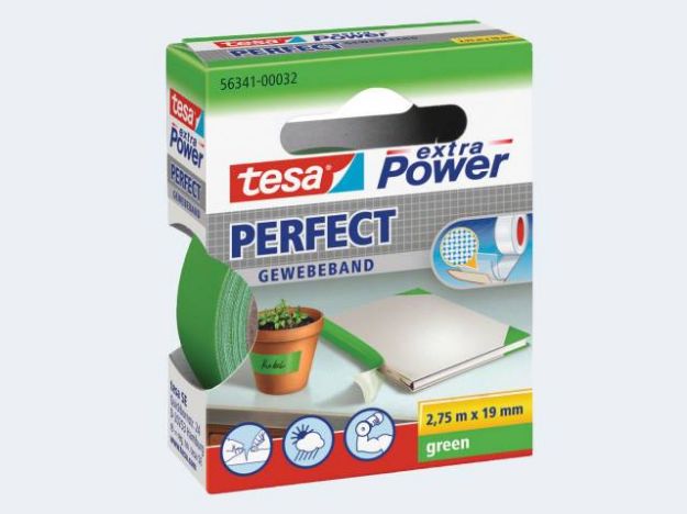 Bild von Tesa Gewebeband grün 2,75m/19mm - 56341-32-03