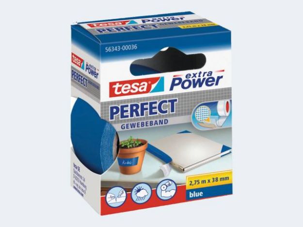 Bild von Tesa Gewebeband blau 2,75m/38mm - 56343-36-03