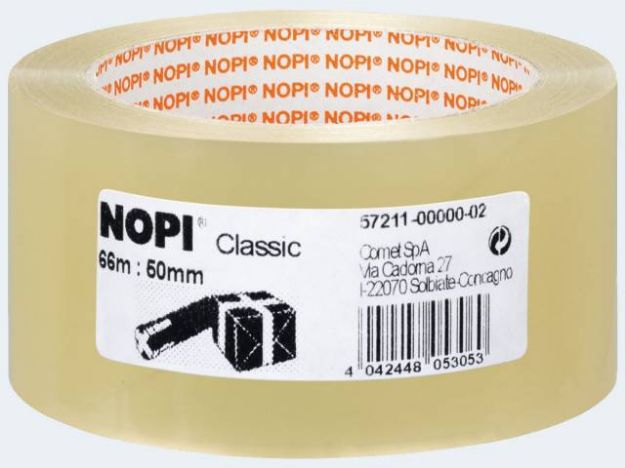 Bild von Packband Nopi PP 66m/50mm transparent - 57211-00-02