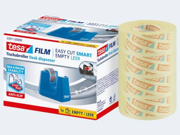 Bild von Tesa Tischabroller Smart blau + 4 Rollen 33/19 - 53908-0000-00