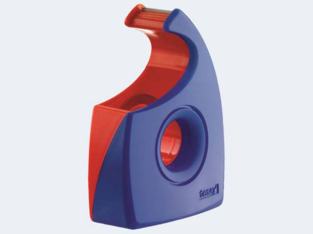 Bild von Tesa Abroller leer bis 33m/19mm rot/blau - 57444-1-0