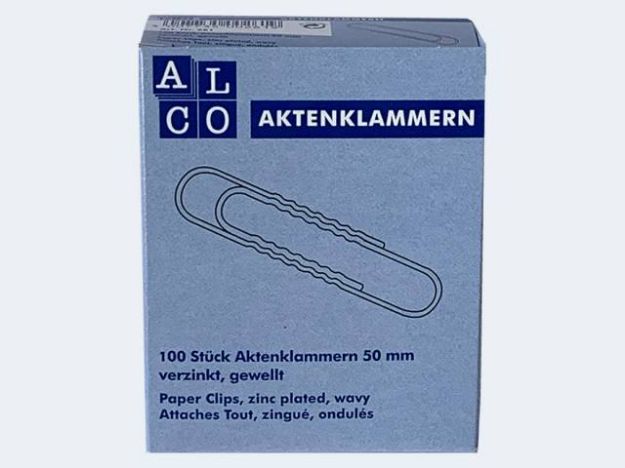 Bild von Aktenklammern 50/100 gewellt - 261