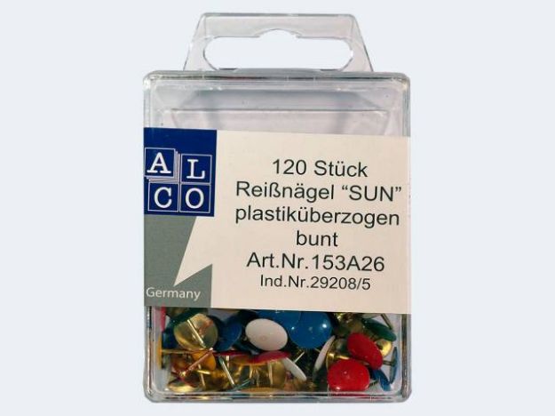 Bild von Reissnägel 120St bunt - Eine Verkaufseinheit = 10 Stück - 153A26
