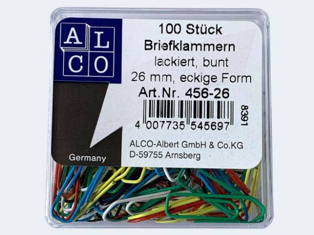 Bild von Büroklammer 26/100 Color "Index" - 456-26