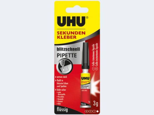 Bild von UHU Sekundenkleber 3g blitzschnell - 45570