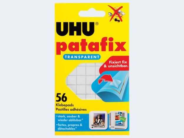 Bild von 56 UHU Patafix transparent ablösbare Klebepads - 48815