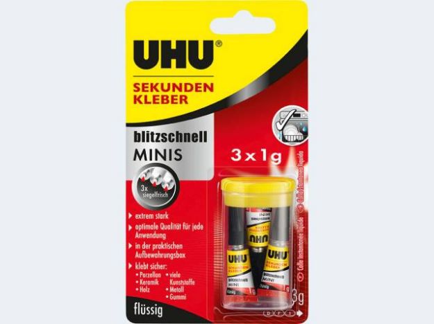 Bild von Sekundenkleber minis 3x1g - 45415