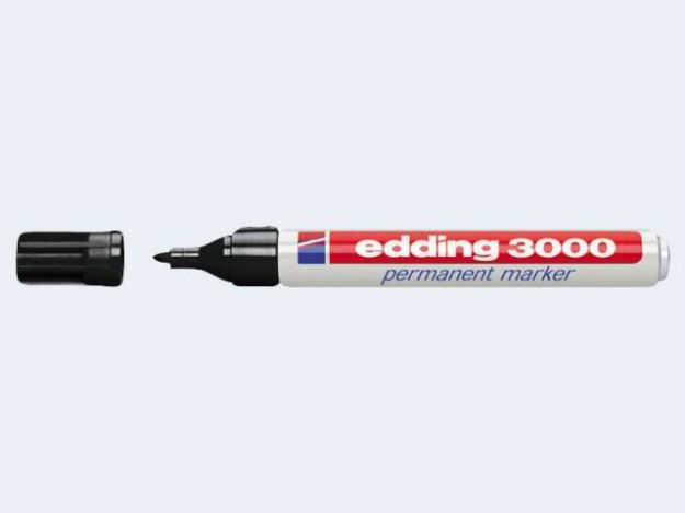 Bild von Edding 3000 schwarz 1,5-3mm Rundspitze permanent - 043000001