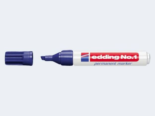 Bild von Edding No.1 blau 1-5mm Keilspitze permanent - 041003