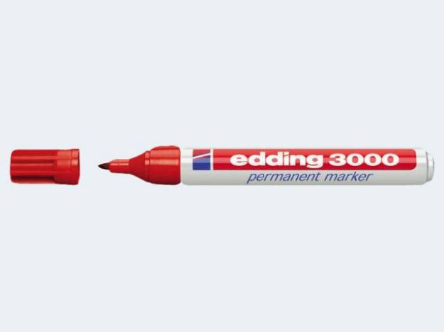 Bild von Edding 3000 rot 1,5-3mm Rundspitze permanent - 043000002