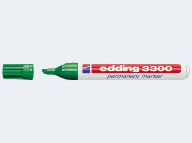 Bild von Edding 3300 grün 1,5-3mm Keilspitze permanent - 043300004