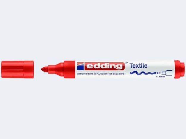 Bild von Edding 4500 Shirtmarker rot 2-3mm - 044500002