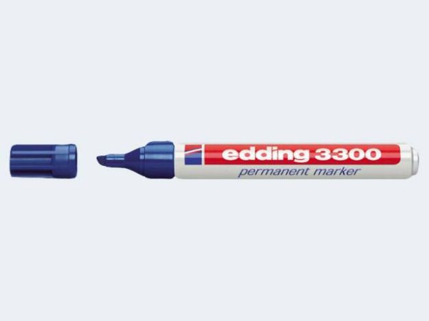 Bild von Edding 3300 blau 1,5-3mm Keilspitze permanent - 043300003