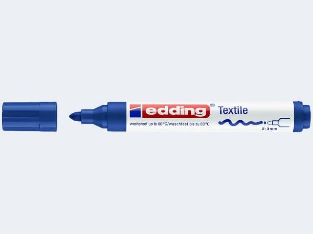 Bild von Edding 4500 Shirtmarker blau 2-3mm - 044500003
