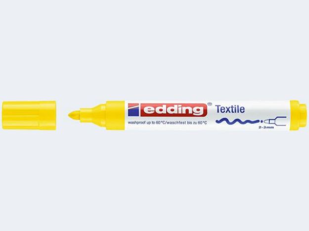Bild von Edding 4500 Shirtmarker gelb 2-3mm - 044500005