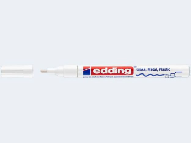 Bild von Edding 751 Lackmarker weiß 1-2mm Rundspitze - 04751049
