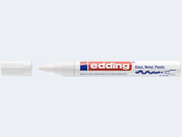 Bild von Edding 750 Lackmarker weiß 2-4mm Rundspitze - 04750049