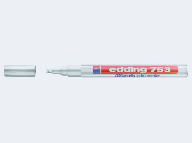 Bild von Edding 753 Lackmarker silber 1-2,6mm Calligraph - 753/054