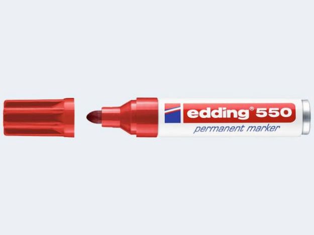Bild von Edding 550 rot 3-4mm Rundspitze permanent - 04550002