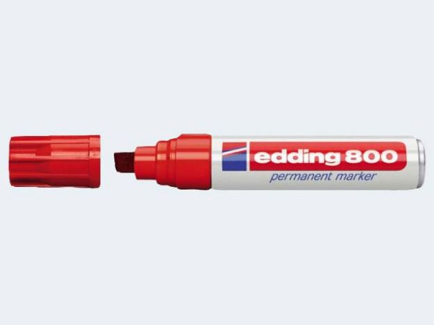 Bild von Edding 800 rot 4-12mm Keilspitze permanent - 04800002