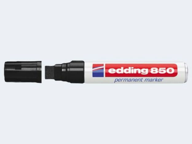 Bild von Edding 850 schwarz 5-16mm Keilspitze permanent - 04850001