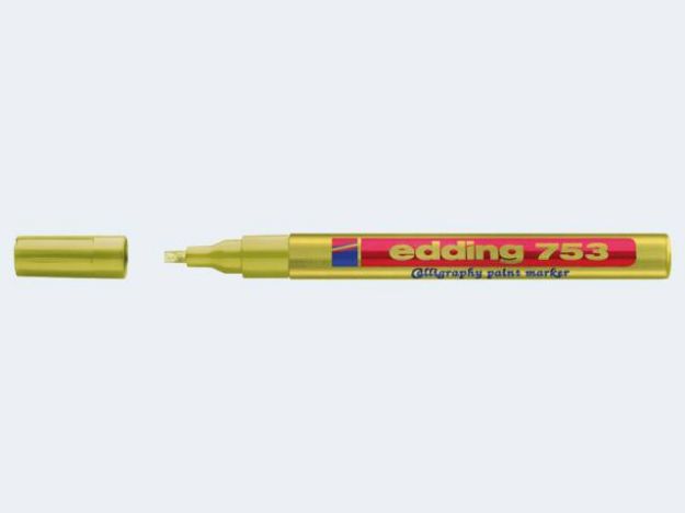 Bild von Edding 753 Lackmarker gold 1-2,6mm Calligraph - 753/053