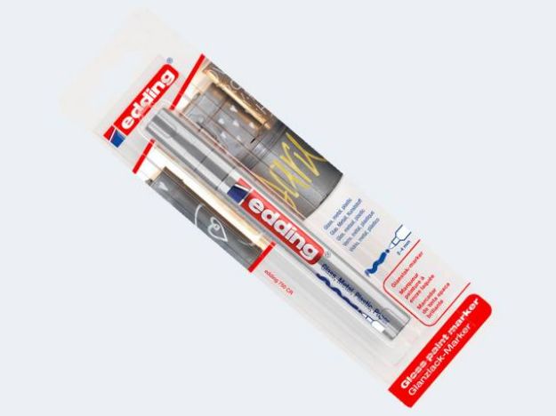 Bild von Edding 750 Lackmarker silber 2-4mm Rundspitze Blis - 0475011054