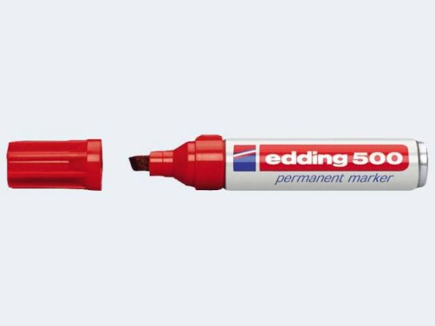Bild von Edding 500 rot 2-7mm Keilspitze permanent - 04500002