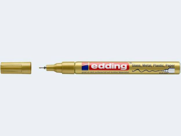 Bild von Edding 780 Lackmarker gold 0,8mm Kunsstoffspitze - 04780053