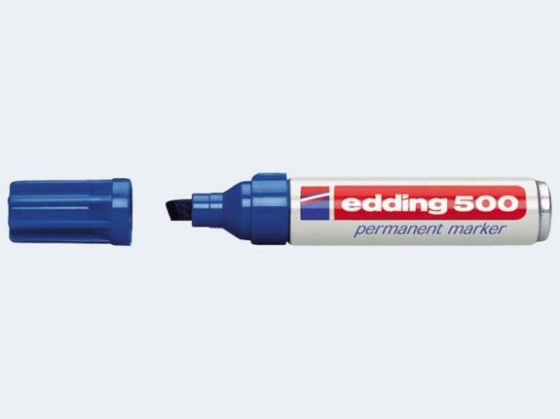 Bild von Edding 500 blau 2-7mm Keilspitze permanent - 04500003