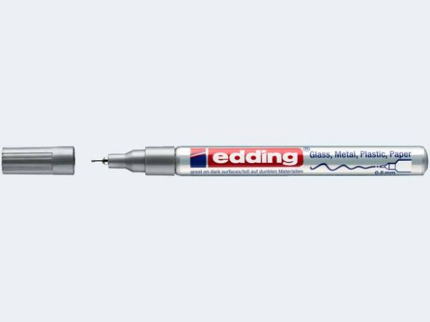 Bild von Edding 780 Lackmarker silber 0,8mm Kunsstoffspitze - 04780054