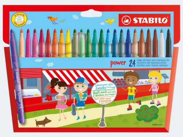 Bild von 24 Filstifte Stabilo Power - 280/24-01