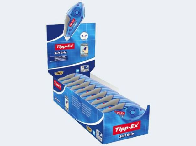 Bild von Tipp-Ex Soft Grip EinwegKorrekturroller - Eine Verkaufseinheit = 10 Stück - 895933